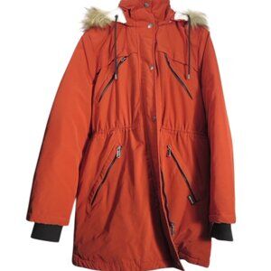 Nine West Burnt Orange Parka Size XL